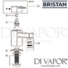 Bristan Quadrato Bath Taps Spares